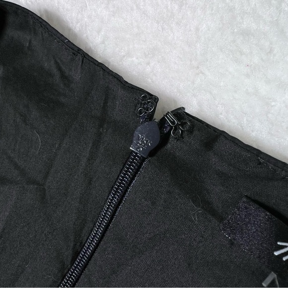 NWT Madewell Black Tie Front Cotton Mini Dress - Picture 6 of 12